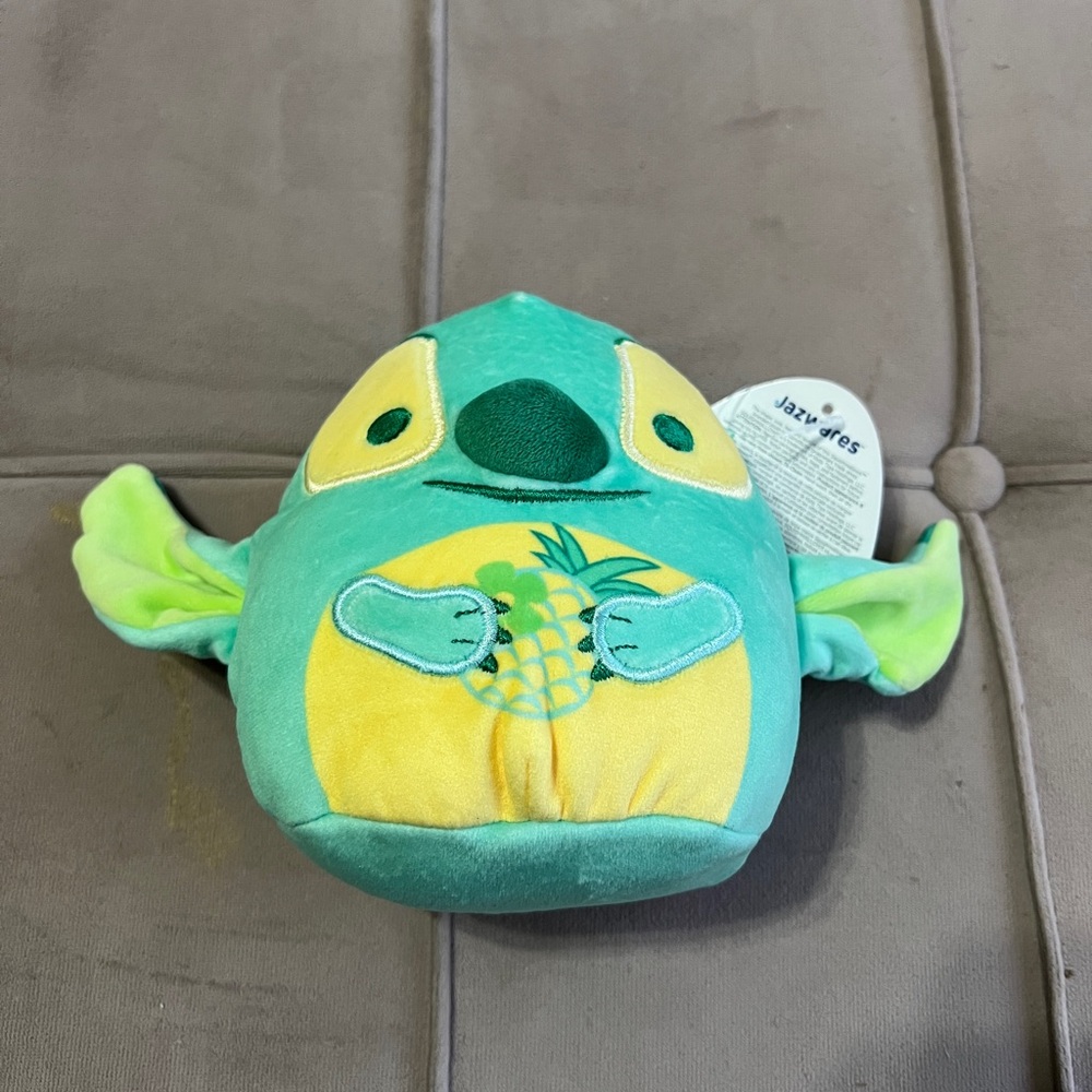 Disney Green and Yellow Stitch Squishmallow